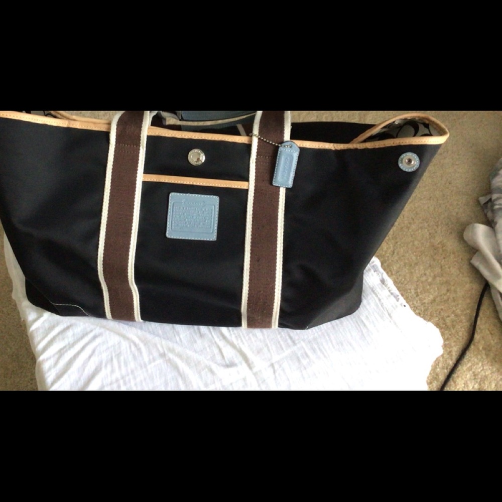 Large Coach black Tote